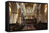 Interior of Hexham Abbey, Northumberland, 2010-Peter Thompson-Framed Stretched Canvas
