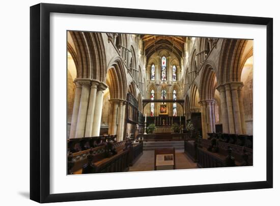 Interior of Hexham Abbey, Northumberland, 2010-Peter Thompson-Framed Photographic Print