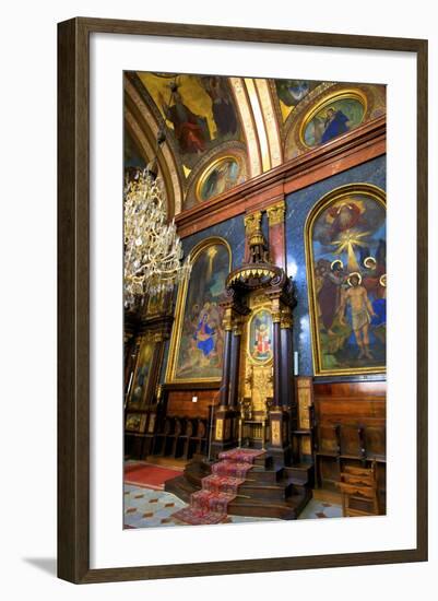 Interior of Holy Trinity Greek Orthodox Church, Vienna, Austria, Europe-Neil Farrin-Framed Photographic Print