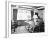 Interior of Home with Early Radio-null-Framed Photographic Print