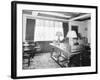 Interior of Home with Early Radio-null-Framed Photographic Print