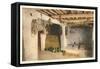 Interior of House, Isleta Pueblo, New Mexico-null-Framed Stretched Canvas
