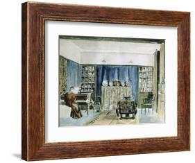 Interior of Kelmscott Manor (W/C on Paper)-William Morris-Framed Giclee Print