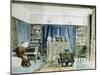 Interior of Kelmscott Manor (W/C on Paper)-William Morris-Mounted Giclee Print