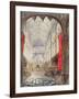 Interior of King's College Chapel, 1843-Joseph Murray Ince-Framed Giclee Print