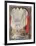 Interior of King's College Chapel, 1843-Joseph Murray Ince-Framed Giclee Print