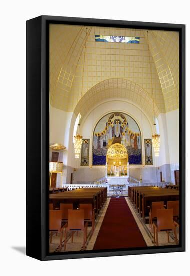 Interior of Kirche Am Steinhof (Church of St. Leopold)-Neil Farrin-Framed Stretched Canvas