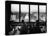 Interior of Ko Blick Cafe, Overlooking Konigs Allee-Ralph Crane-Stretched Canvas