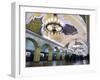 Interior of Komsomolskaya Metro Station, Moscow, Russia, Europe-Lawrence Graham-Framed Photographic Print