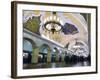 Interior of Komsomolskaya Metro Station, Moscow, Russia, Europe-Lawrence Graham-Framed Photographic Print