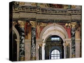 Interior of Kunsthistorisches Museum, Vienna, Figures of Ancient Greece and Ancient Egypt-Gustav Klimt-Stretched Canvas
