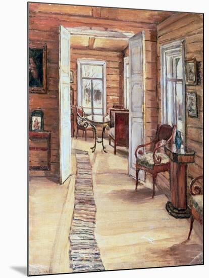 Interior of L. Panteleev's House in Murmanov, 1913-Anna Nikolaeva Karinskaya-Mounted Giclee Print