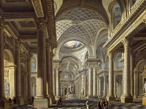 'Interior of La Madeleine Church, as Designed by Contant D'Ivry' Giclee  Print - Pierre Antoine De Machy | AllPosters.com