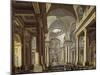 Interior of La Madeleine Church, as Designed by Contant D'Ivry-Pierre Antoine De Machy-Mounted Giclee Print