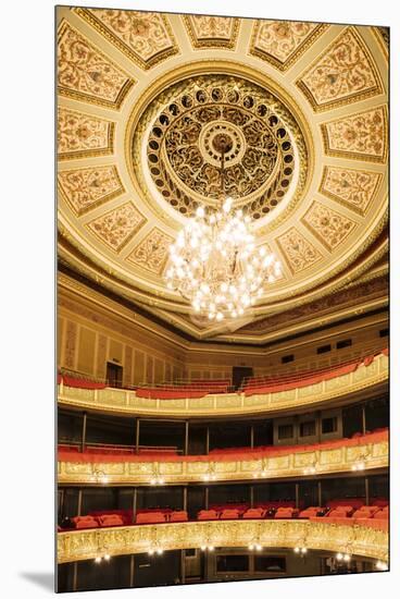 Interior of Latvian National Opera Building, Riga, Latvia, Baltic States, Europe-Ben Pipe-Mounted Premium Photographic Print