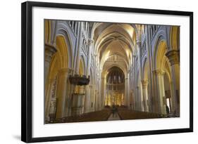 Interior of Lausanne Cathedral, Lausanne, Vaud, Switzerland, Europe-Ian Trower-Framed Photographic Print