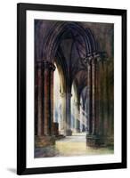 Interior of Lincoln Cathedral, 1924-1926-FP Dickinson-Framed Giclee Print