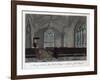 Interior of Lincoln's Inn Chapel, London, 1811-Pals-Framed Giclee Print