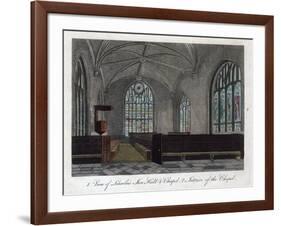 Interior of Lincoln's Inn Chapel, London, 1811-Pals-Framed Giclee Print