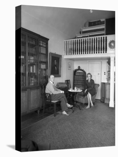 Interior of Louis Kentner's House-Madame Yevonde-Stretched Canvas