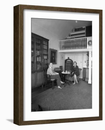 Interior of Louis Kentner's House-Madame Yevonde-Framed Photographic Print