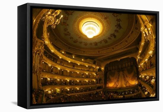 Interior of Marinsky Theatre, St. Petersburg, Russia, Europe-Peter Barritt-Framed Stretched Canvas