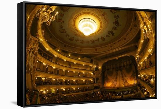 Interior of Marinsky Theatre, St. Petersburg, Russia, Europe-Peter Barritt-Framed Stretched Canvas