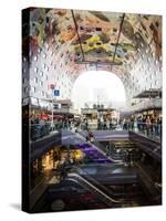 Interior of Markthal, Westnieuwland, Rotterdam, Netherlands, Europe-Ben Pipe-Stretched Canvas