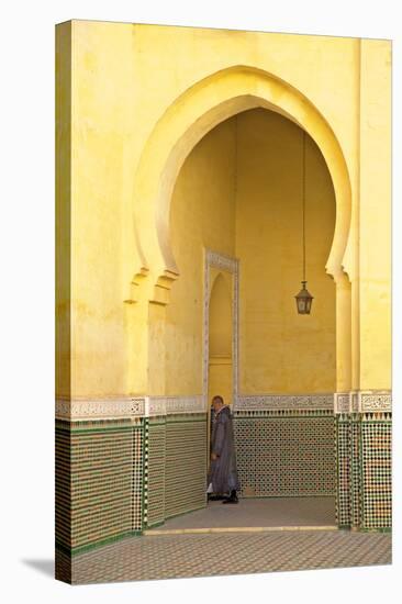 Interior of Mausoleum of Moulay Ismail, Meknes, Morocco, North Africa, Africa-Neil-Stretched Canvas