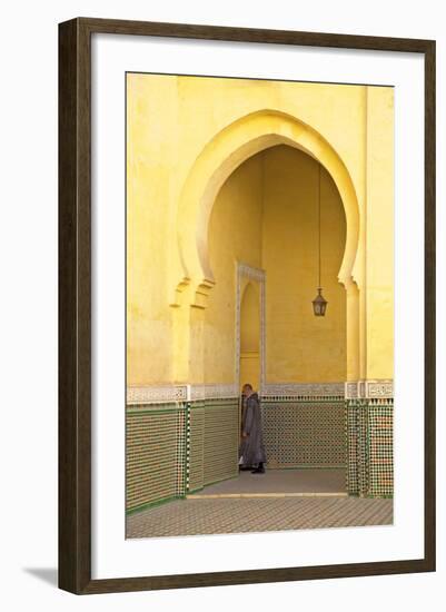 Interior of Mausoleum of Moulay Ismail, Meknes, Morocco, North Africa, Africa-Neil-Framed Photographic Print