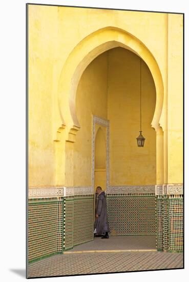 Interior of Mausoleum of Moulay Ismail, Meknes, Morocco, North Africa, Africa-Neil-Mounted Photographic Print