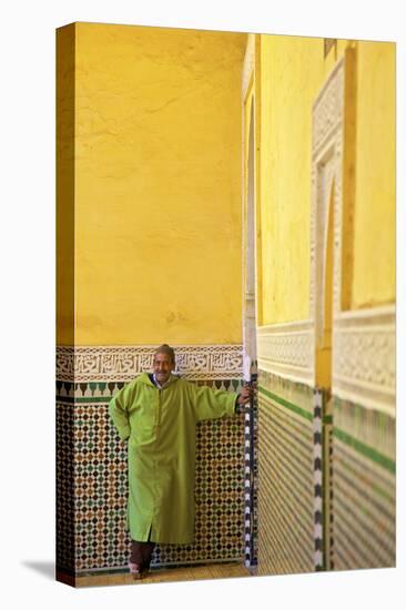 Interior of Mausoleum of Moulay Ismail, Meknes, Morocco, North Africa-Neil Farrin-Stretched Canvas