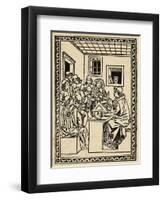 Interior of Medieval University-null-Framed Giclee Print