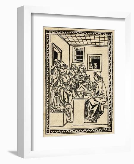 Interior of Medieval University-null-Framed Giclee Print