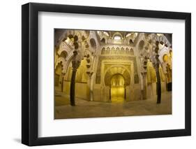 Interior of Mezquita (Great Mosque) and Cathedral, Cordoba, Andalucia, Spain, Europe-Peter Barritt-Framed Photographic Print