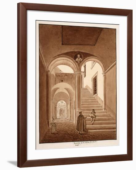 Interior of Michelangelo's House, 1833-Agostino Tofanelli-Framed Giclee Print