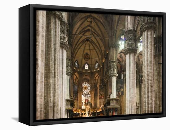 Interior of Milan Cathedral, Piazza Duomo, Milan, Lombardy, Italy, Europe-Ben Pipe-Framed Stretched Canvas