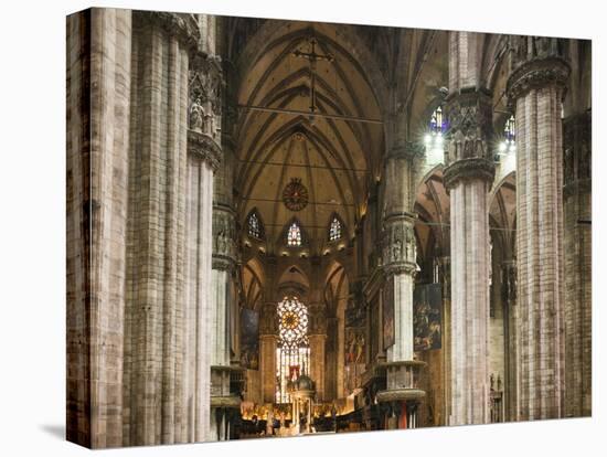 Interior of Milan Cathedral, Piazza Duomo, Milan, Lombardy, Italy, Europe-Ben Pipe-Stretched Canvas