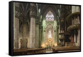 Interior of Milan Cathedral, Piazza Duomo, Milan, Lombardy, Italy, Europe-Ben Pipe-Framed Stretched Canvas