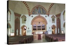 Interior of Mosque Church, Pecs, Southern Transdanubia, Hungary, Europe-Ian Trower-Stretched Canvas