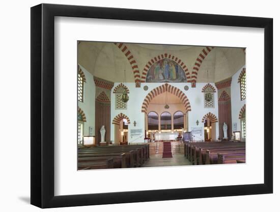 Interior of Mosque Church, Pecs, Southern Transdanubia, Hungary, Europe-Ian Trower-Framed Photographic Print