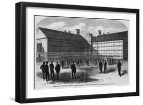 Interior of Mountjoy Prison, Dublin, Ireland, Where the Fenians are Confined.-null-Framed Giclee Print