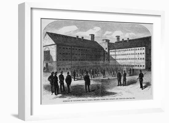 Interior of Mountjoy Prison, Dublin, Ireland, Where the Fenians are Confined.-null-Framed Giclee Print