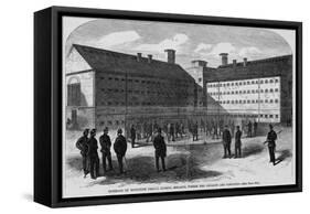 Interior of Mountjoy Prison, Dublin, Ireland, Where the Fenians are Confined.-null-Framed Stretched Canvas