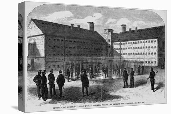 Interior of Mountjoy Prison, Dublin, Ireland, Where the Fenians are Confined.-null-Stretched Canvas