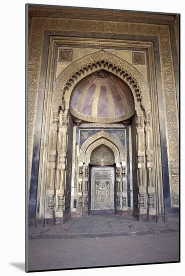 Interior of Mughal Mosque, Delhi, India-null-Mounted Photographic Print