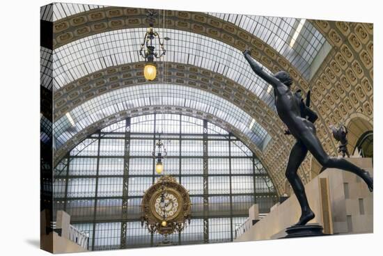 Interior of Musee D'Orsay Art Gallery, Paris, France, Europe-Peter Barritt-Stretched Canvas