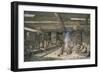 Interior of Nootka Native American House, 1778-John Wootton-Framed Giclee Print