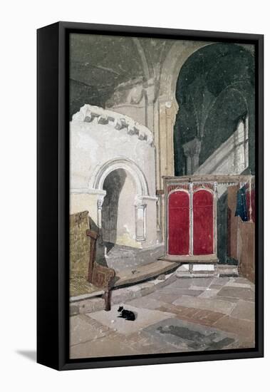 Interior of Norwich Cathedral, 19th Century-John Sell Cotman-Framed Stretched Canvas