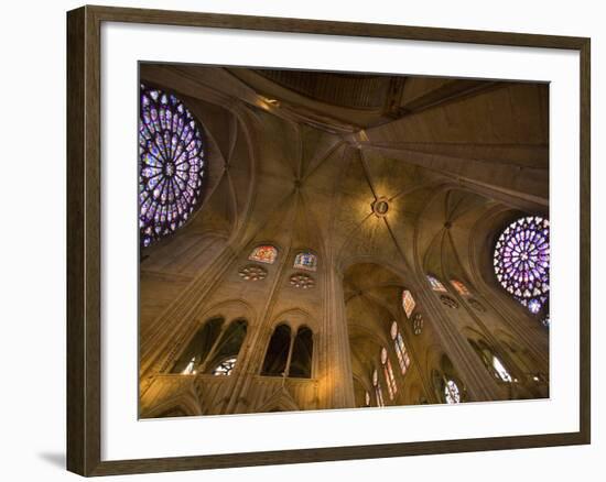 Interior of Notre Dame Cathedral, Paris, France-Jim Zuckerman-Framed Photographic Print